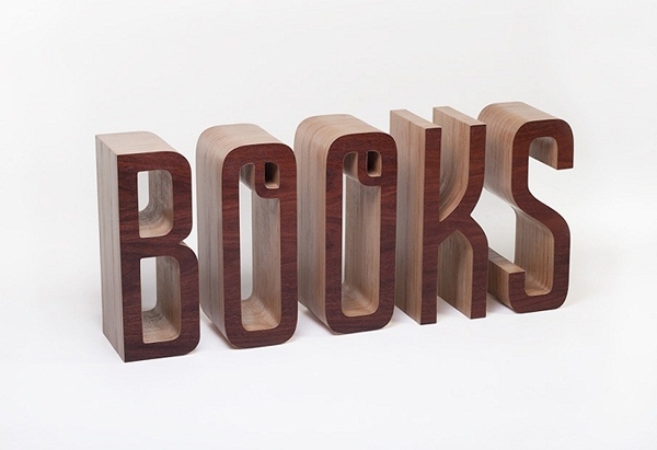 bokbok bokhylla i trä med modern design