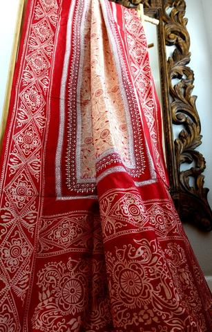 Batik Silk Saree