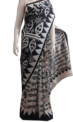 Batik Print Saree
