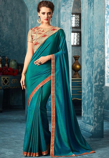 Απλή τέχνη Silk Saree