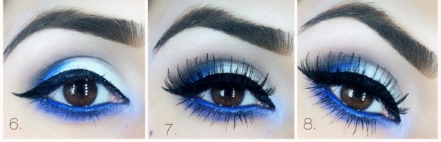 ögon-make-up-blå nyanser effektiv idé