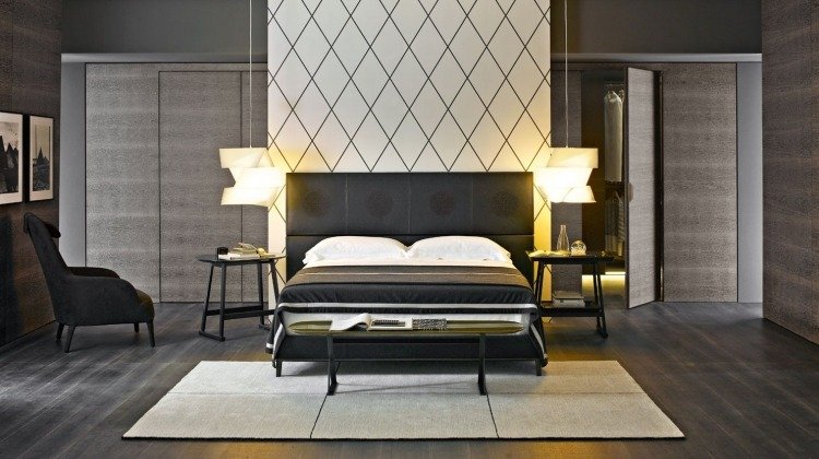 Klädkammarsystem -moderna-sovrum-mörk-grå-vit-minimalistisk-elegant