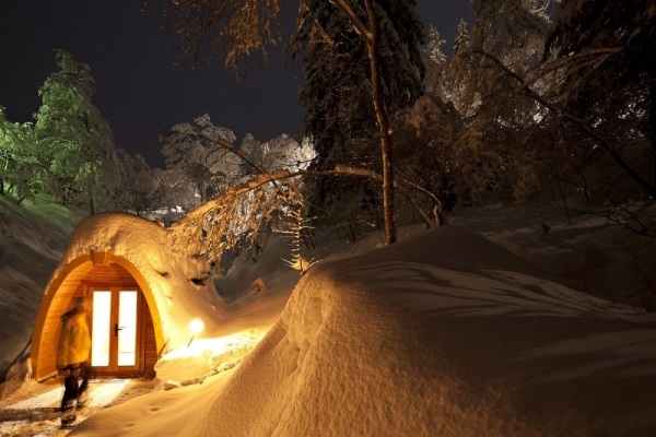 Övernattningsmöjlighet-i igloo POD