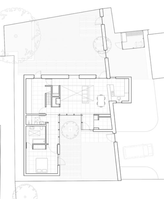 handikappanpassad husplanering från studio octopi bottenvåningen