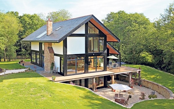 East Sussex England energieffektiv husdesign