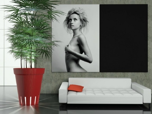 upplysta designer planters ddf curvati röd
