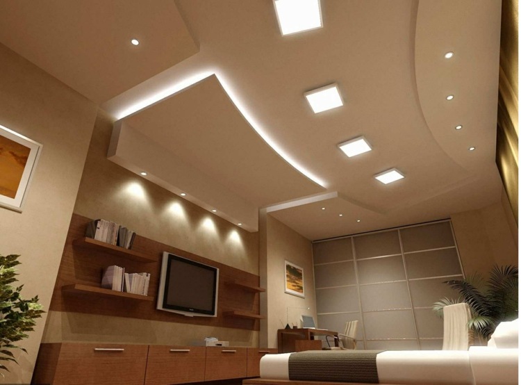 belysning i vardagsrumslamporna taket indirekt idé