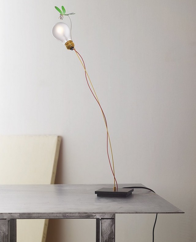 Slat rostfritt stål bordslampa modern praktisk halogenlampa konstnärlig design