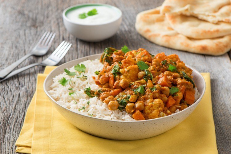 Pumpa recept huvudrätter-curry-kikärter-ris-persilja