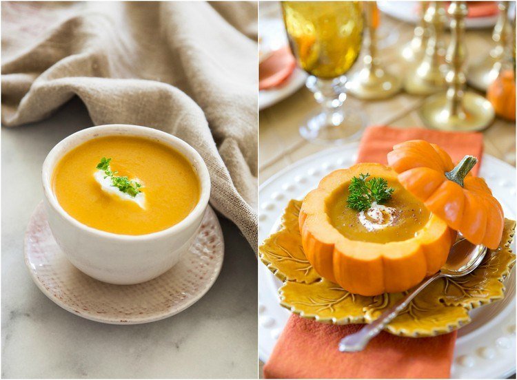 Pumpa-recept-soppa-pumpa-grädde-soppa-skål-pumpa-idé-servering