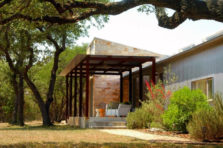 Terrassidéer modern snygg design solskydd