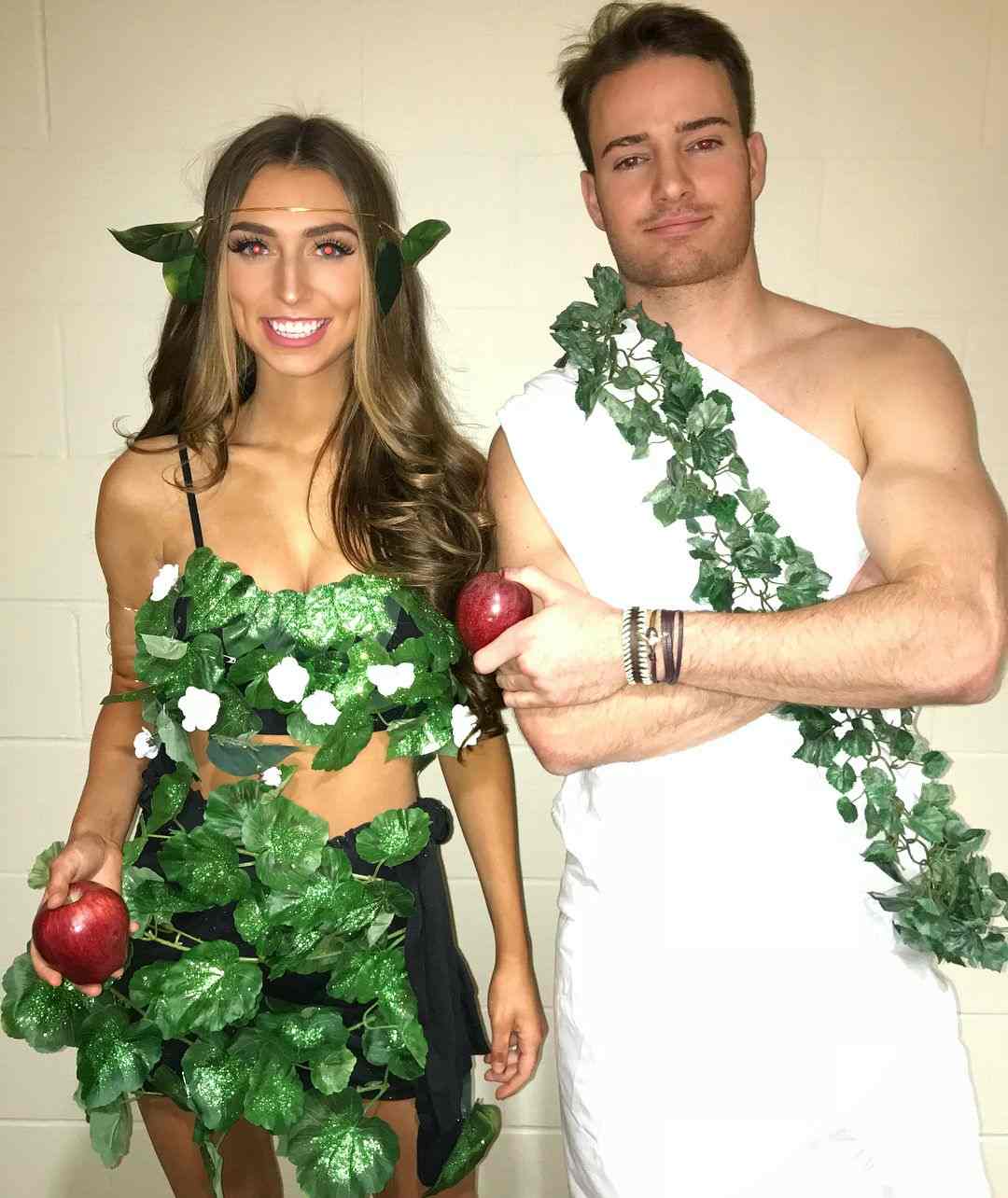 Adam och Eva -kostymen gör själv nyårsfestidéer