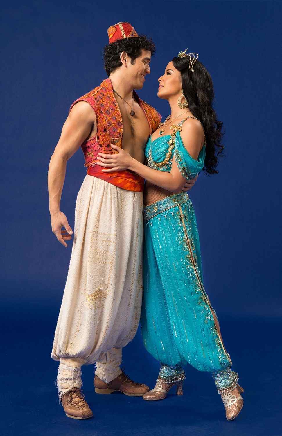 Karneval par kostymer Aladdin och Princess Jasmine temafest