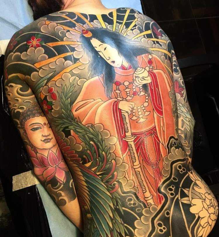 Regino Gonzales tatuerare tillbaka tatuering för män