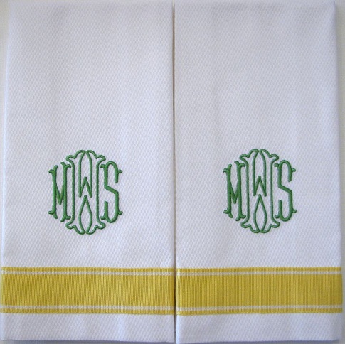 Μονόγραμμα εξατομικευμένες πετσέτες