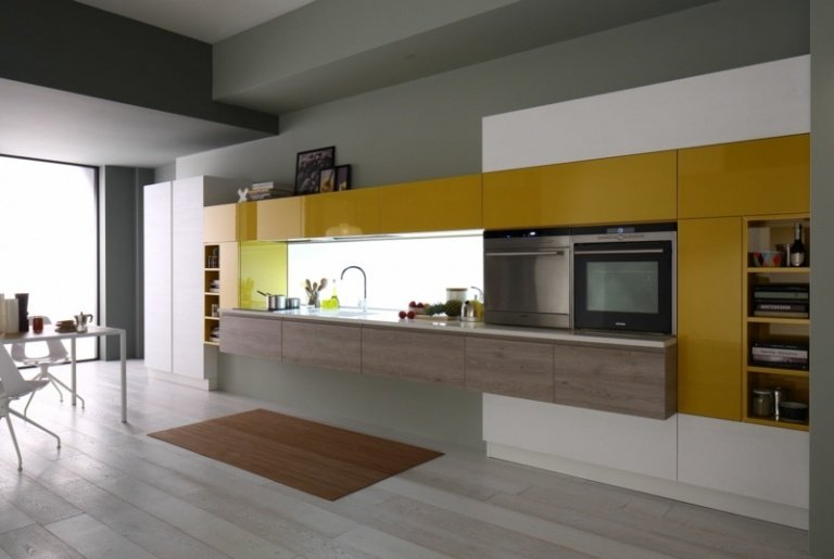 bäst-färg-för-köket-gul-grå-minimalistisk-stil-belysning-laminat
