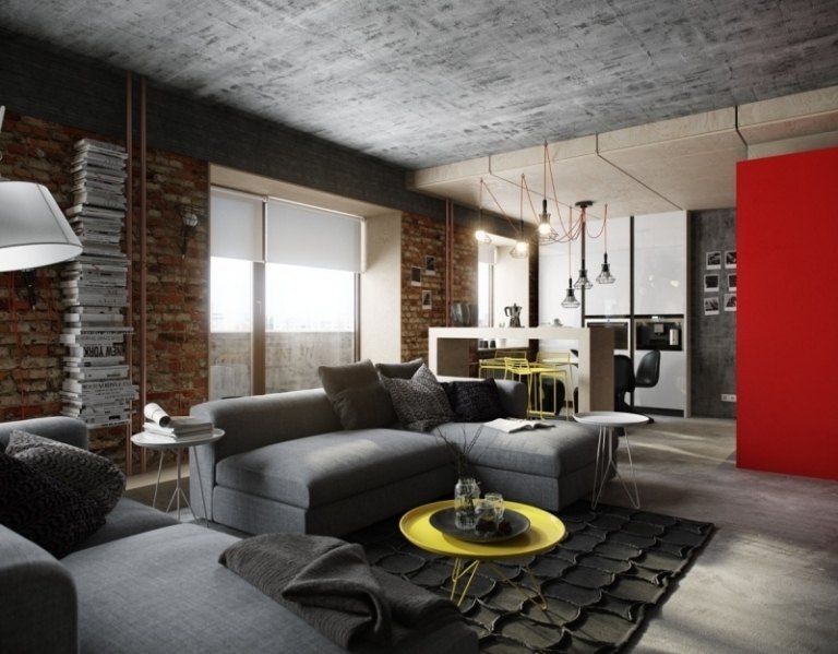 betong-design-modern-vardagsrum-industriell-design-hörn-soffa-gfrau-tegelvägg