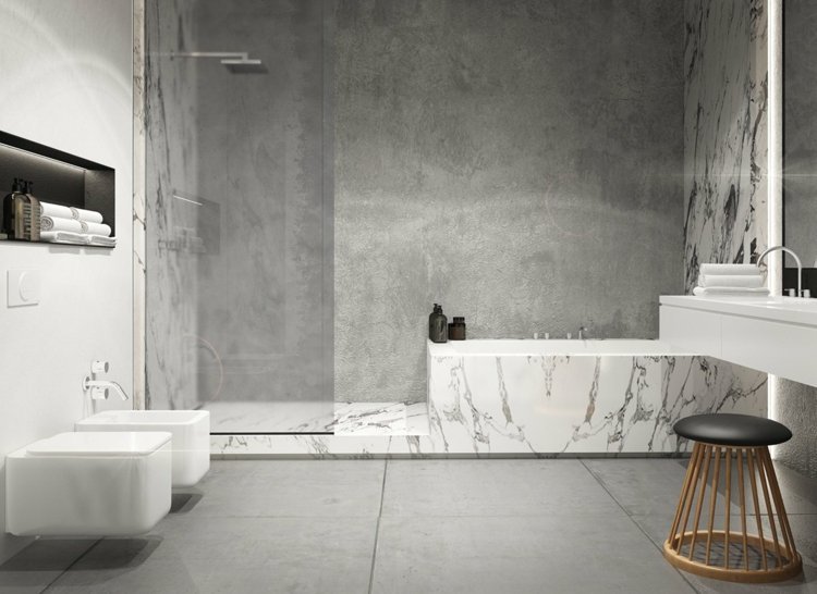 betong-färg-badrum-vägg-kakel-betong utseende-dusch partition