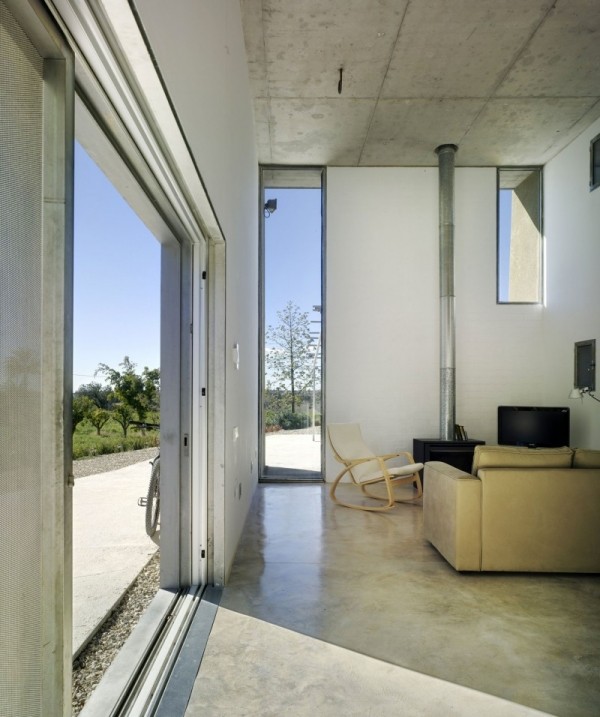 Inre väggar i imiterad betong hus Alicante