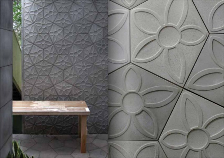 betongplattor-terrass-geometrisk-blommig-vägg