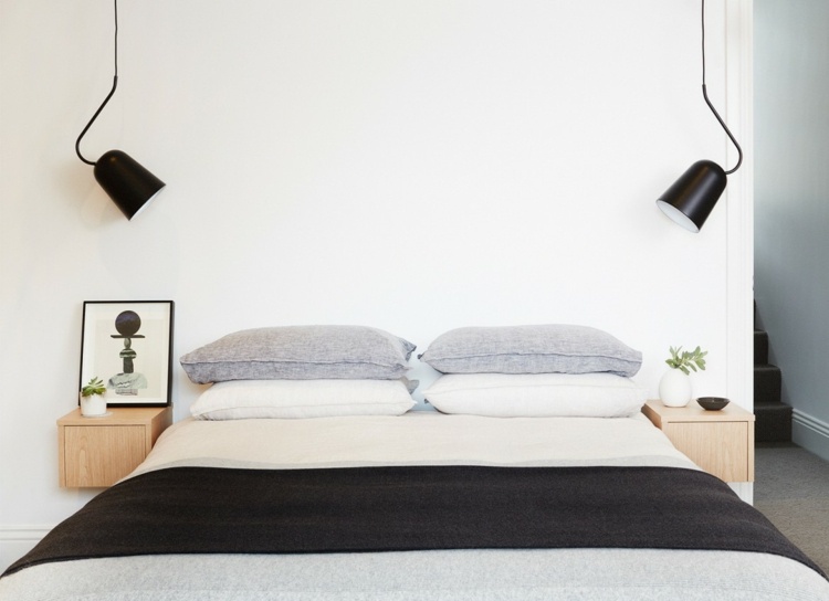 säng-sänggavel-maskulin-sovrum-design-tmh-lawson-svart-lampor