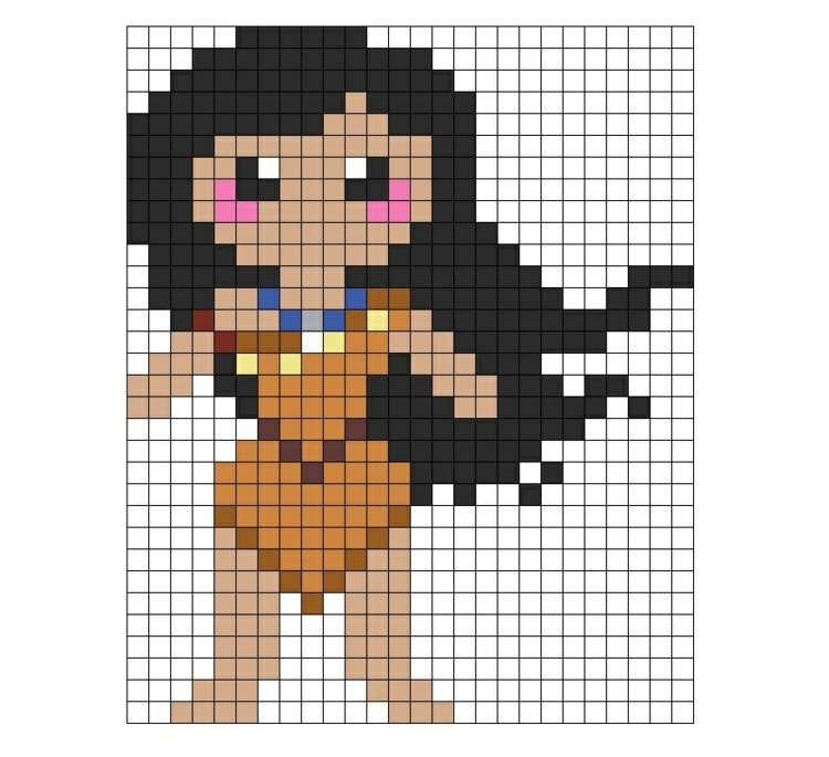 järn-pärlor-mallar-fria-pocahontas-film-disney-indianer