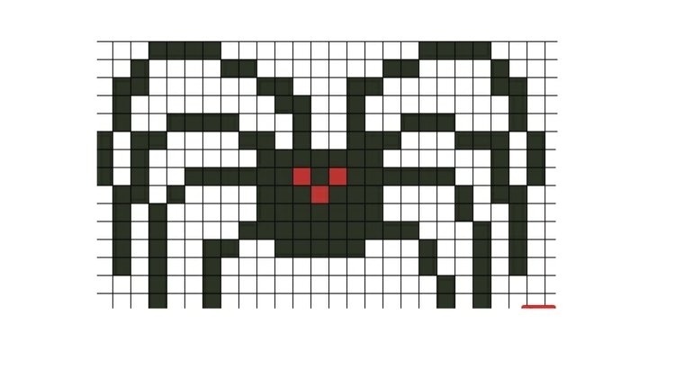 Strykpärlor-mallar-fri-spindel-läskiga-svart-halloween-dekoration