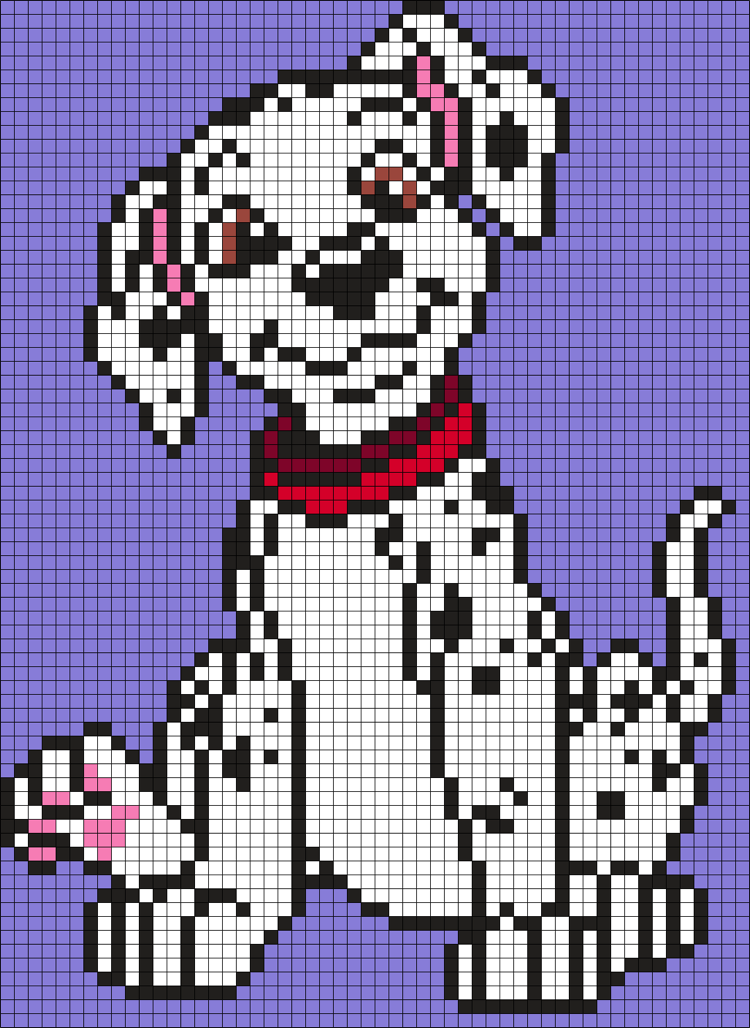 järn-pärla-mallar-tryck-hund-dalmatiska