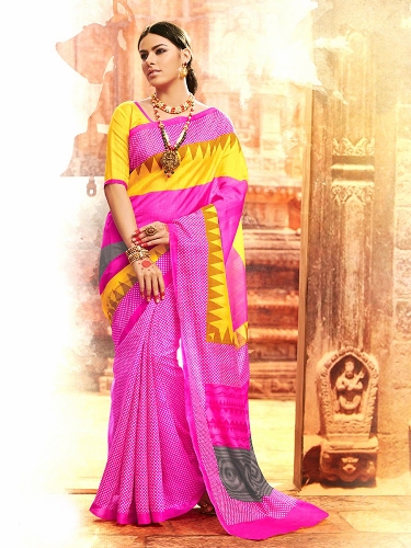 Casual Wear Bhagalpuri Silk Saree
