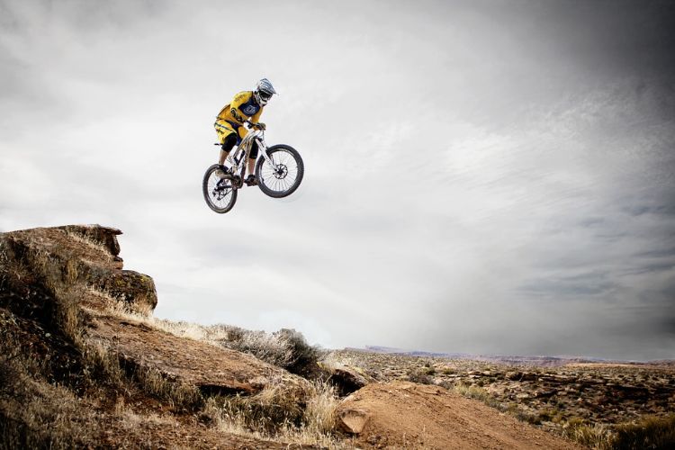 cykelparker i Tyskland cykling mountainbike -rutter enstaka rockhopp