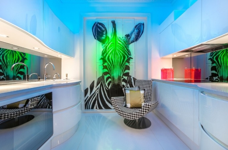Bilder-kök-zebra-ränder-idéer-vita-fronter