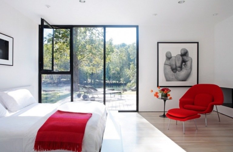 Bilder-sovrum-vit-röd-accenter-Feng-Shui