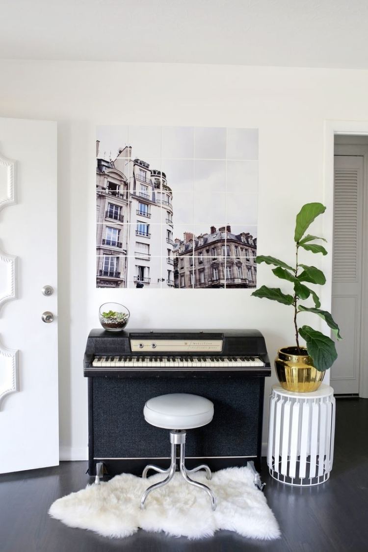 bilder-design-vägg-dekoration-diy-foto-tapet-bilder-kvadrat-piano