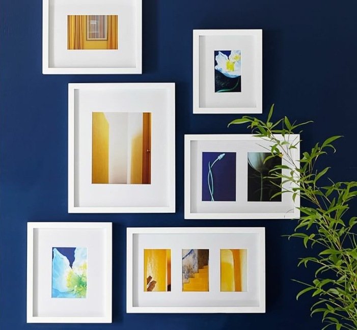 Tavelram-collage-vägg-dekoration-idéer-modern