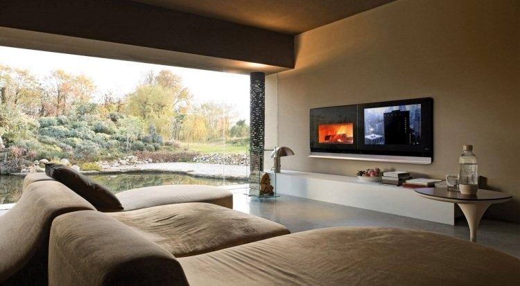 bioetanol-öppen spis-vägg-installation-modern-tv-soffa-modulär-skänk-sidobord-fönster-vägg