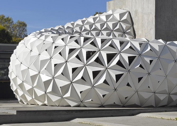 arch2o arboSkin paviljong bioplastics universitet i stuttgart itke studenter professorer projektindustrin