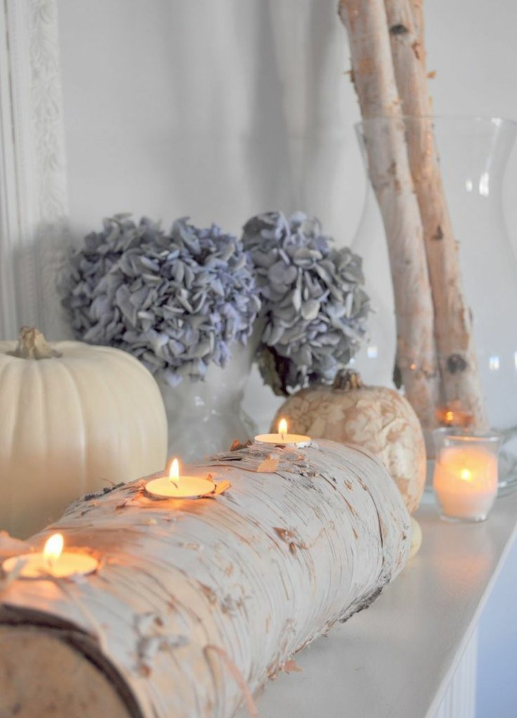 björkstam-dekoration-värmeljus-hållare-vit-pumpatorkade hortensior