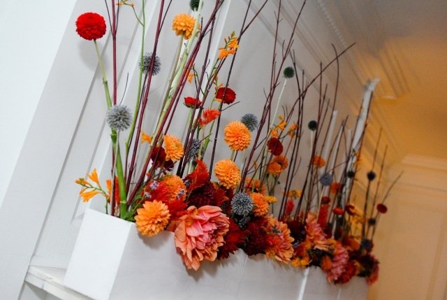Blumena arrangemang modern-färgglada designidéer dekoration