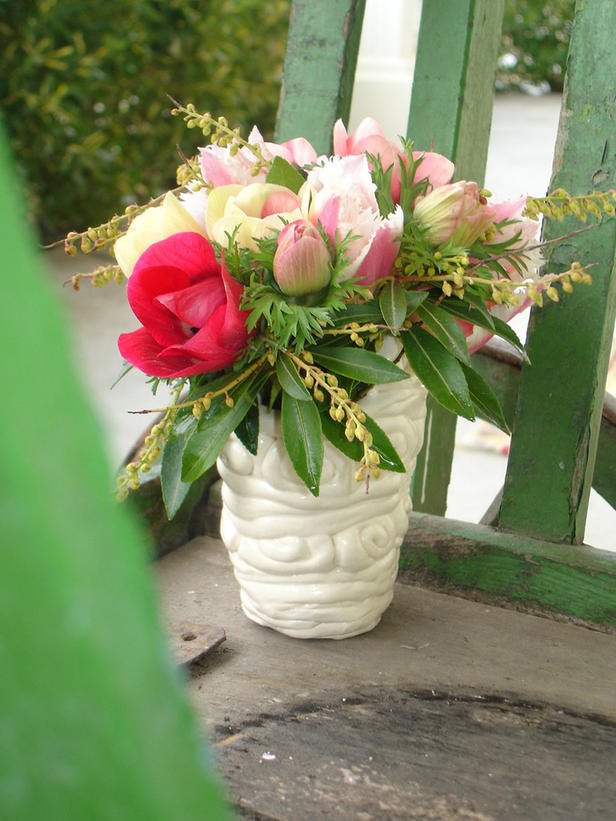 blommor dekoration vår hem vas tulpaner balkong terrass