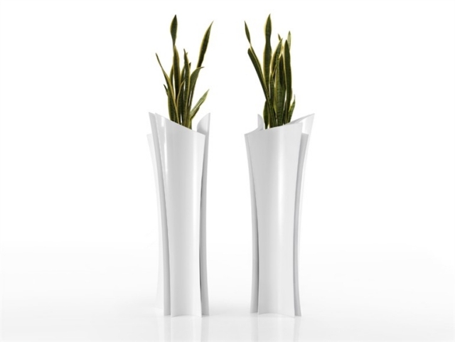 blomma vas två eller flera vita eleganta