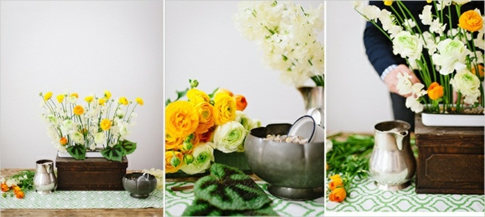 Blommor gör själv tre steg