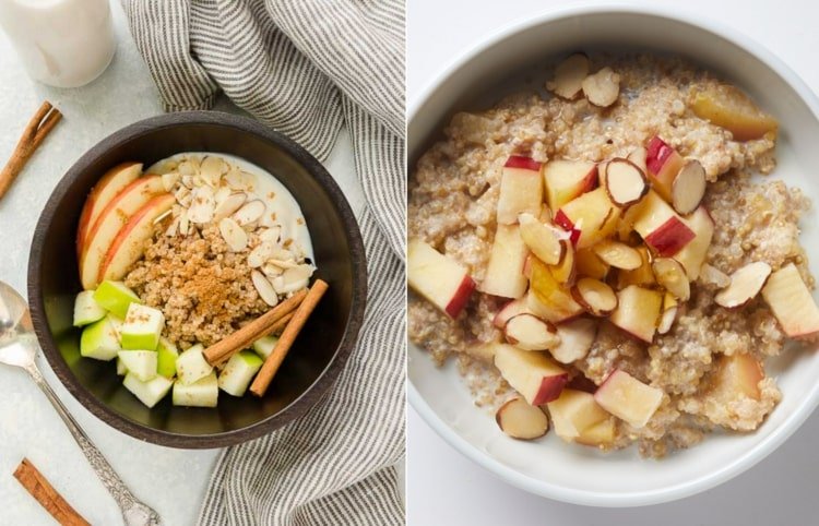 Recept för högt blodtryck - Frukostskål med quinoa, frukt och nötter
