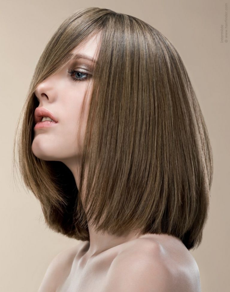 bob frisyrer 2015 lång idé axel damer styling