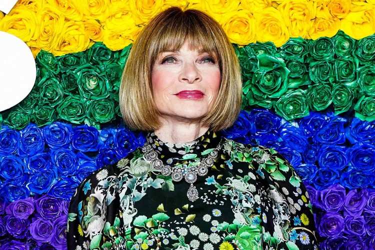Klassisk bob med lugg för kvinnor över 60 år Anna Wintour
