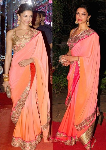 Suunnittelija Saree urheili Deepika Padukone