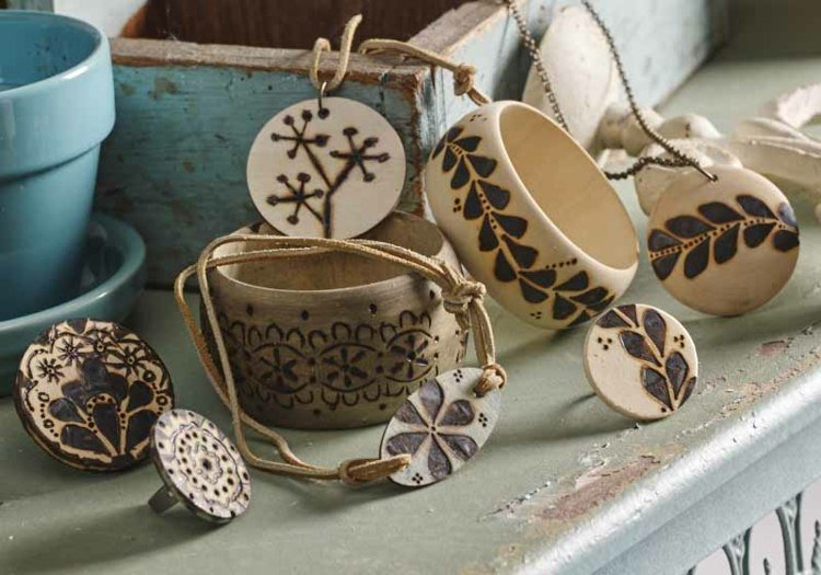 Pyrografi-mallar-smycken-ring-kedja-armband-kruka-låda-mönster-idéer-dekorationer