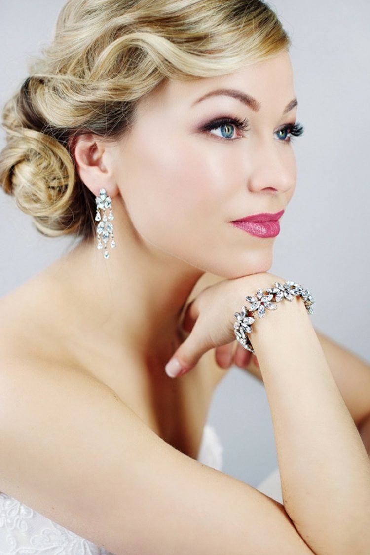 bröllop ögon make-up bröllop frisyrer vintage brud smink