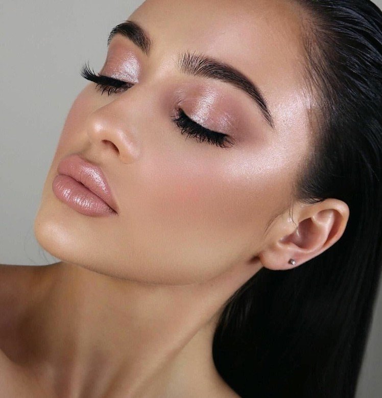 Ljusreflekterande sminkmakeupstips bröllopsögonskugga med glitter