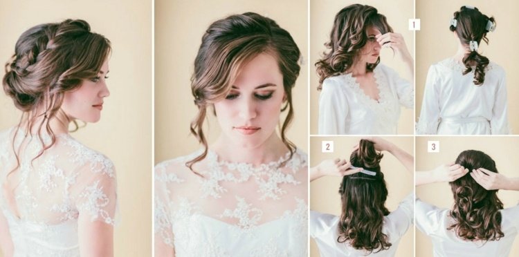 brud frisyr-fläta-hår-pinning-diy-styling-bröllop-look
