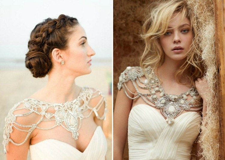 idé-bröllop-klänning-off-the-shoulder-outfit-dekorera-stenar-frodiga-damer-look